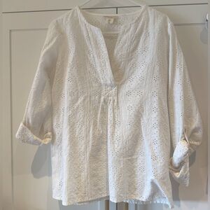 christian siriano blouse / coverup